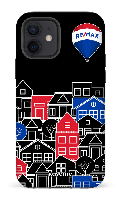 iPhone 12 Tough Matte Bâtiments RE/MAX Noir -