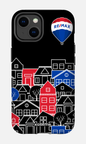 iPhone 14 Tough Matte Bâtiments RE/MAX Noir -