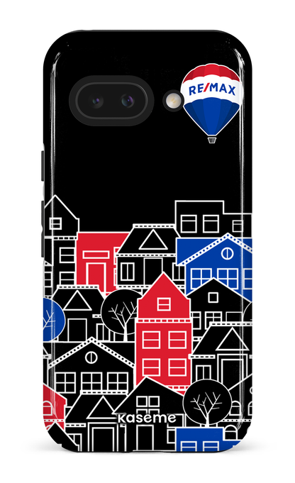 Google Pixel 9 A Impact (Gloss) Bâtiments RE/MAX Noir -