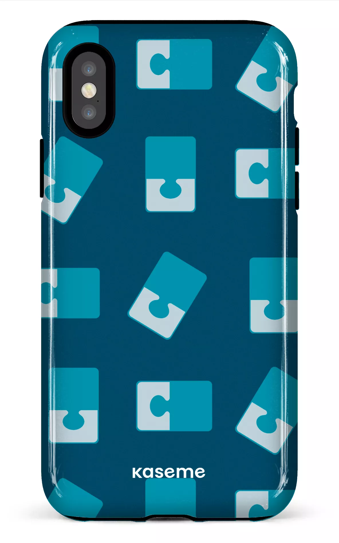 iPhone X/XS Tough Casse-tête Bleu -