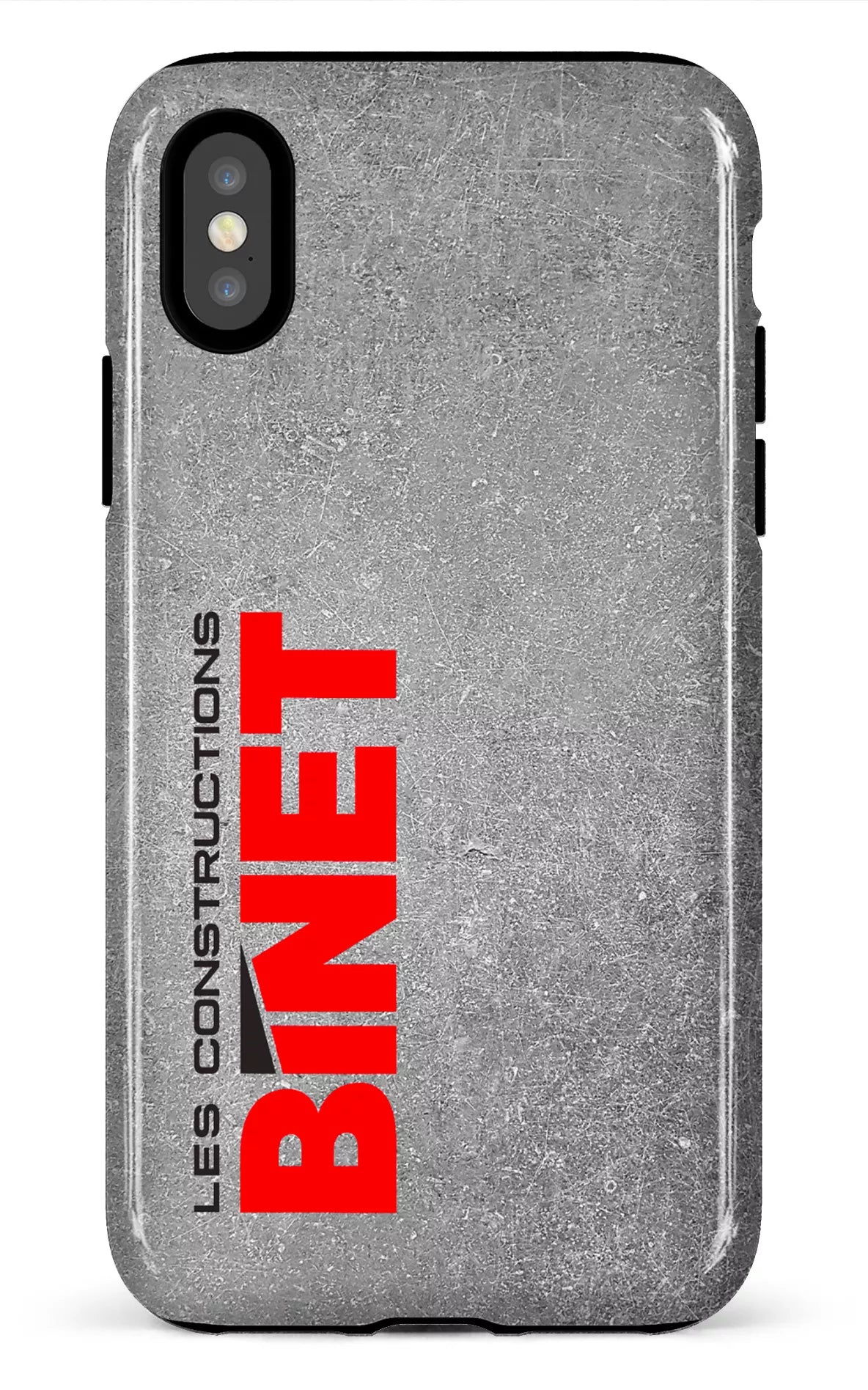 iPhone X/XS Tough Constructions Binet Gris -