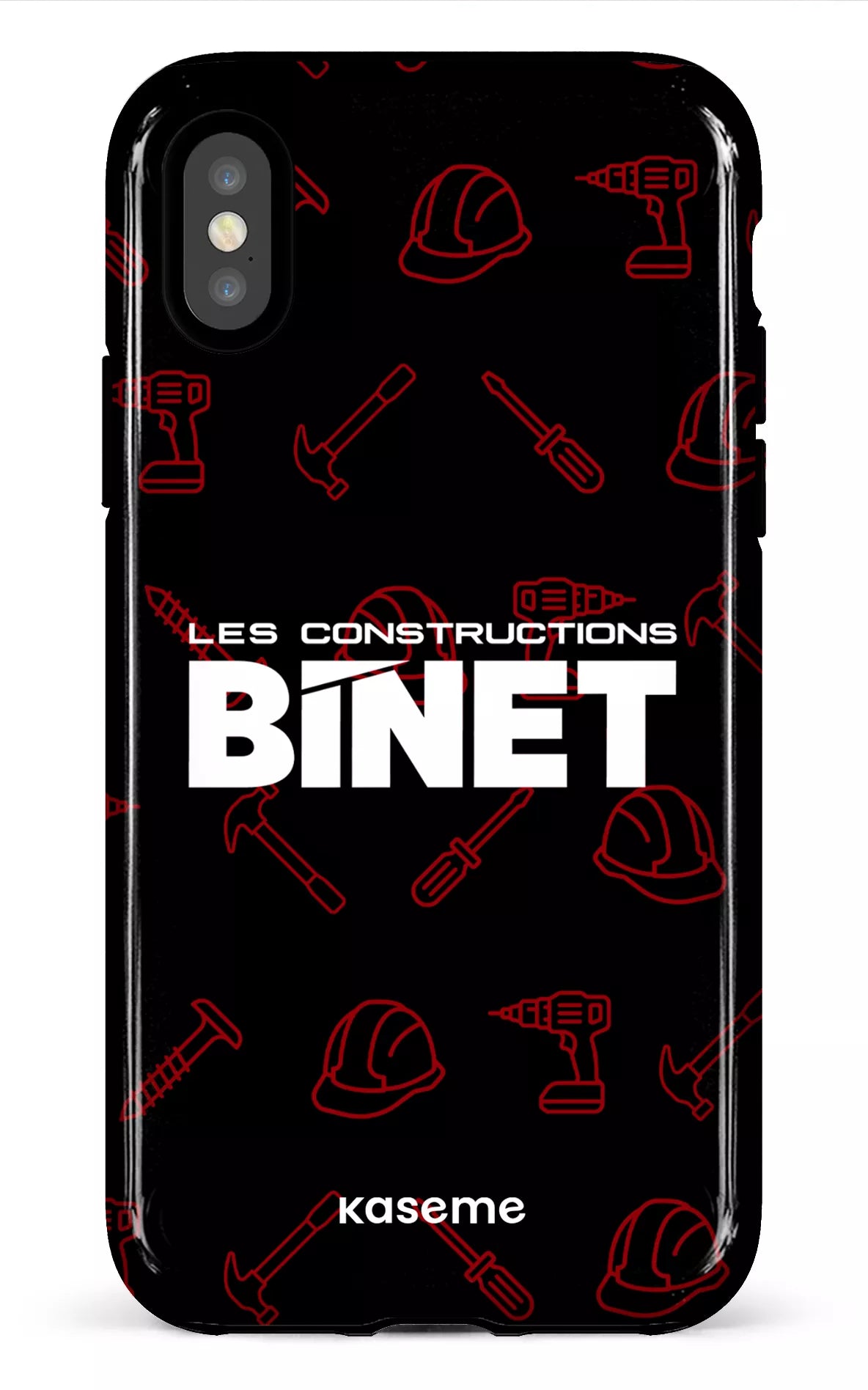 iPhone X/XS Tough Constructions Binet Noir -