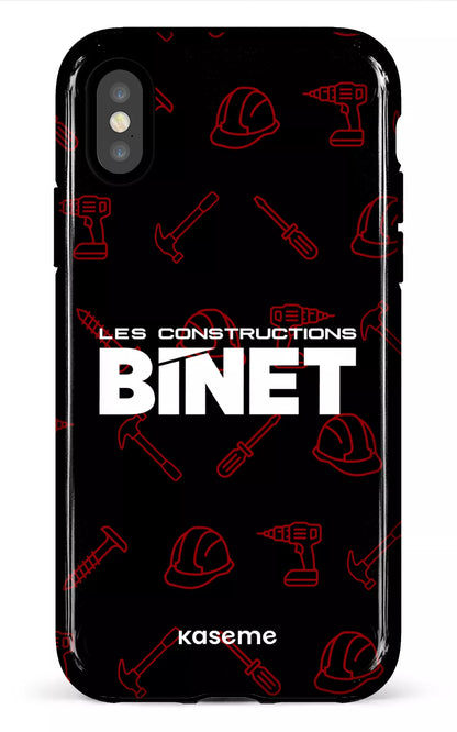 iPhone X/XS Tough Constructions Binet Noir -