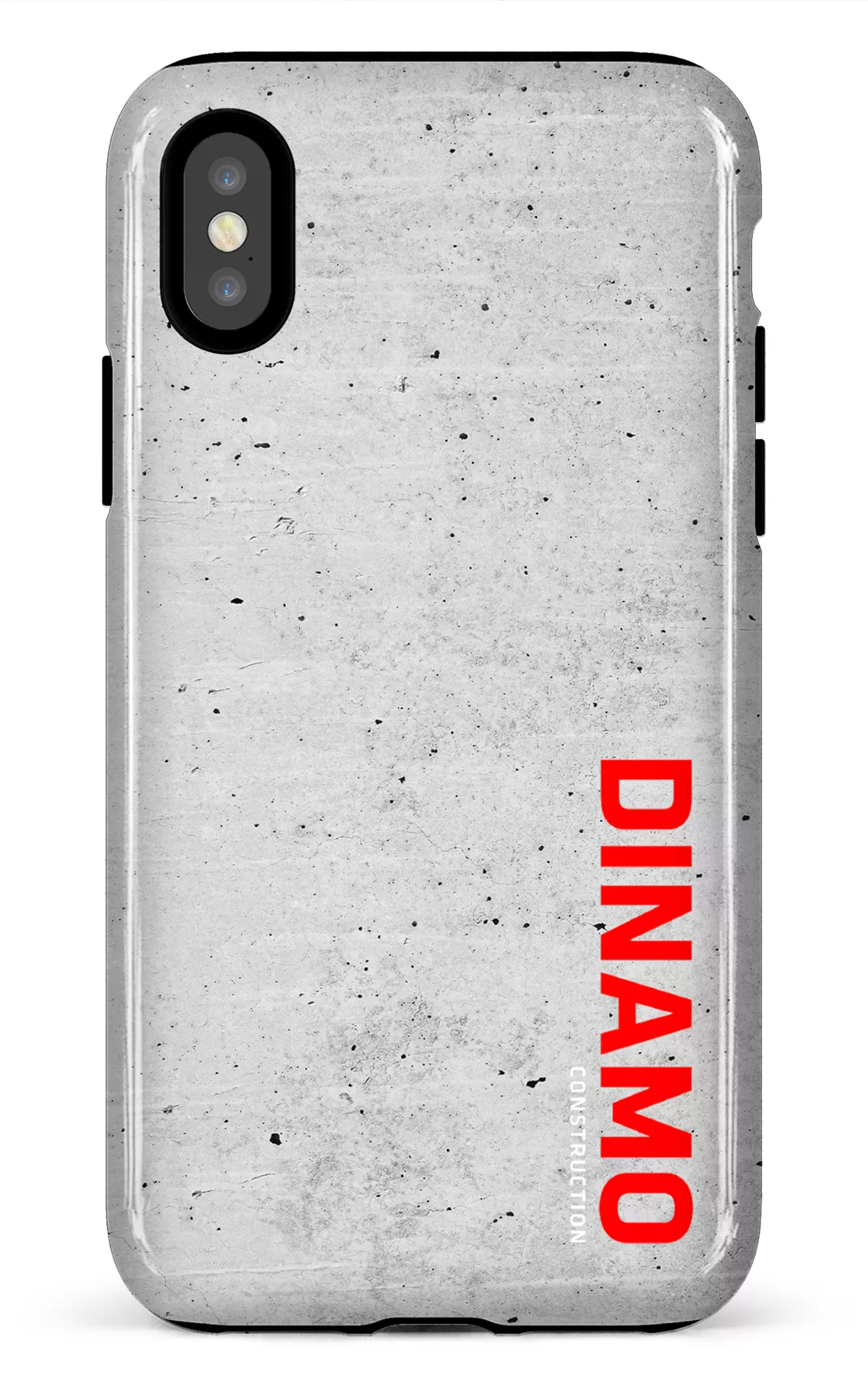 iPhone X/XS Tough Dinamo Gris x Logo Rouge -