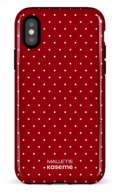 iPhone X/XS Tough Ditsy Rouge x Mallette -