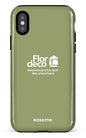 iPhone X/XS Tough Flordeco logo Sauge -