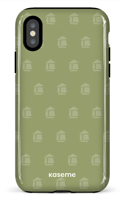 iPhone X/XS Tough Flordeco motif sauge -
