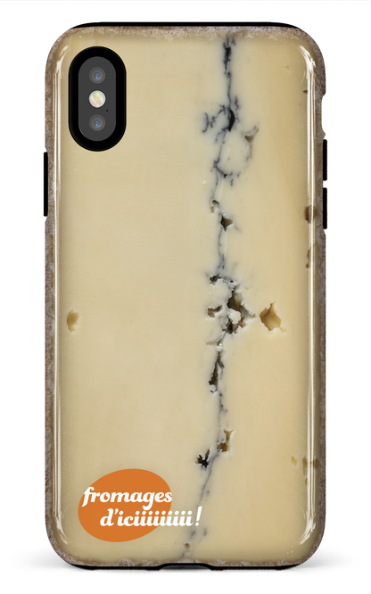 iPhone X/XS Tough Fromage Cendré Logo -