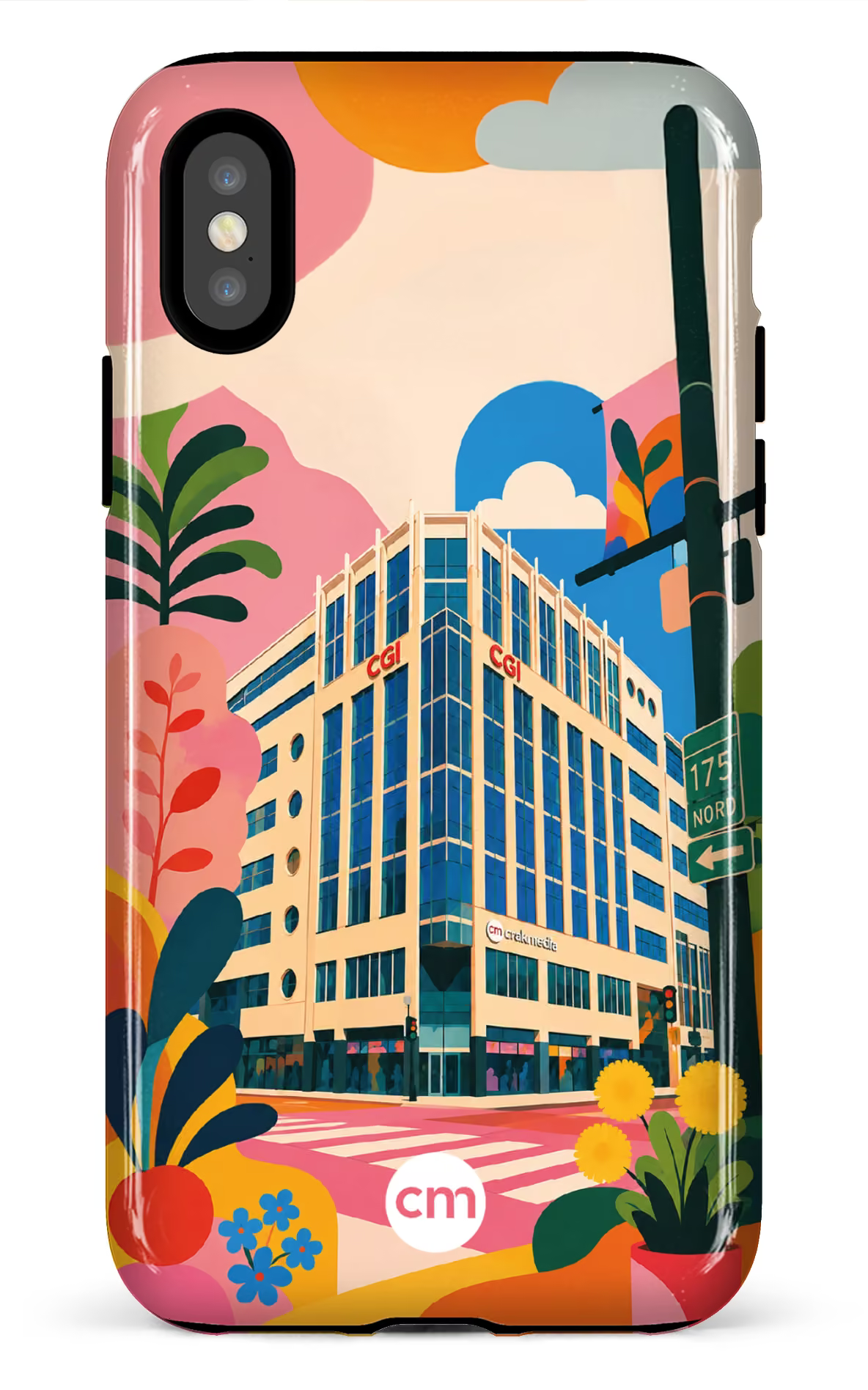 iPhone X/XS Tough Funky Building Crakmedia -