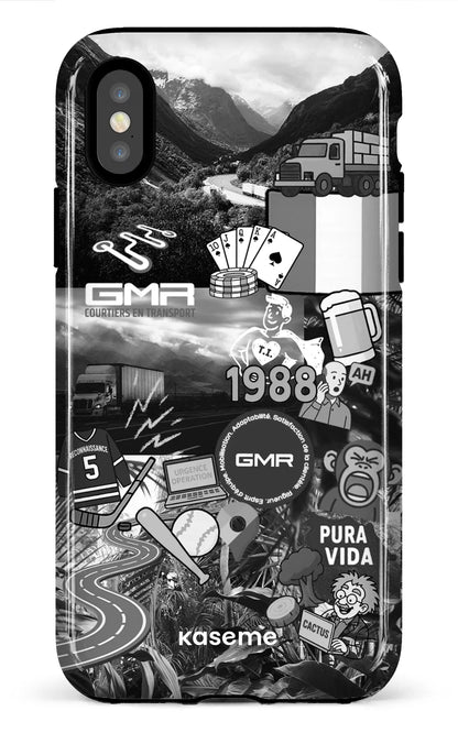 iPhone X/XS Tough GMR Collage Noir et Blanc -