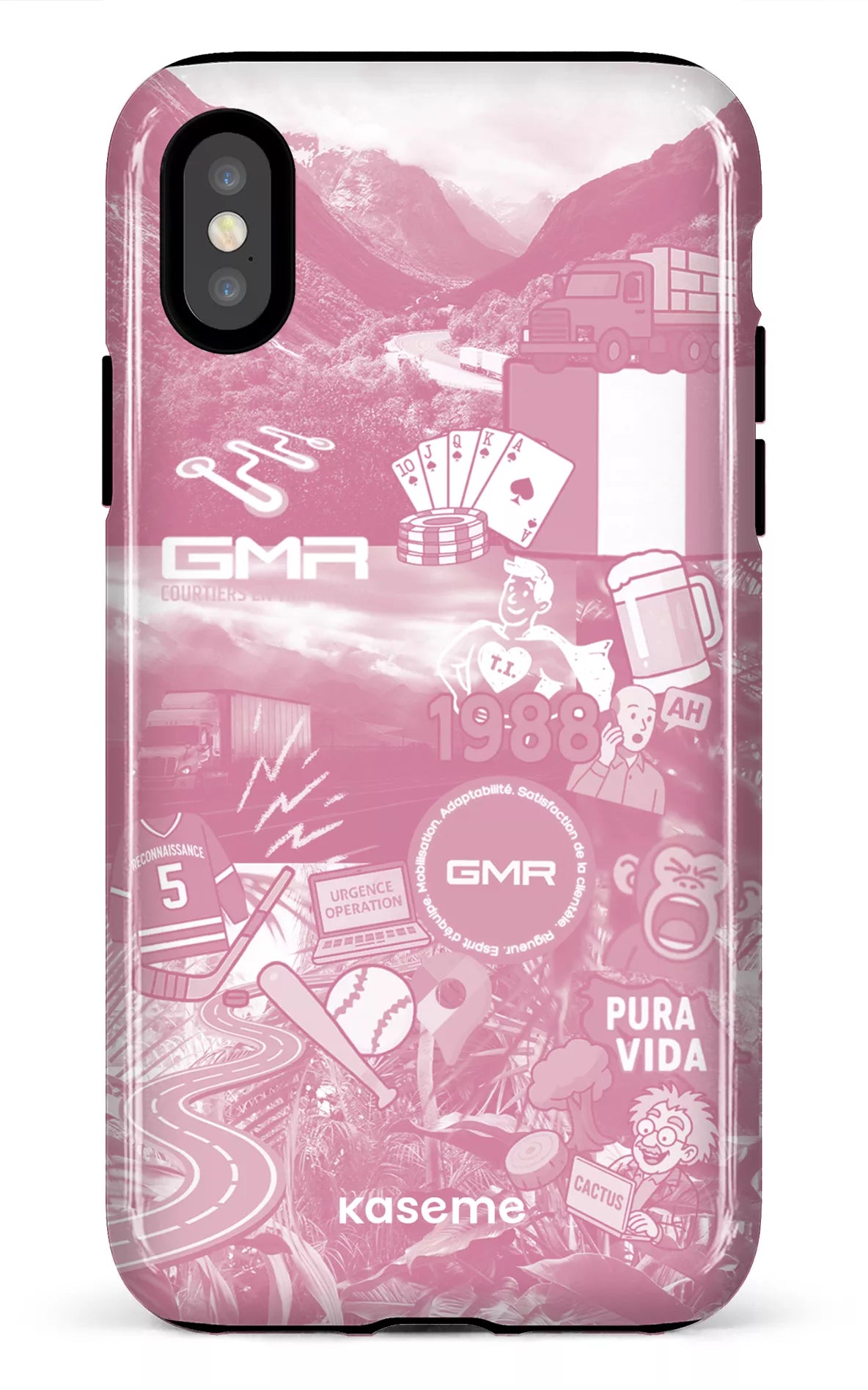 iPhone X/XS Tough GMR Collage Rose -
