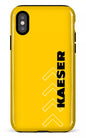 iPhone X/XS Tough Kaeser Flèches Jaune -