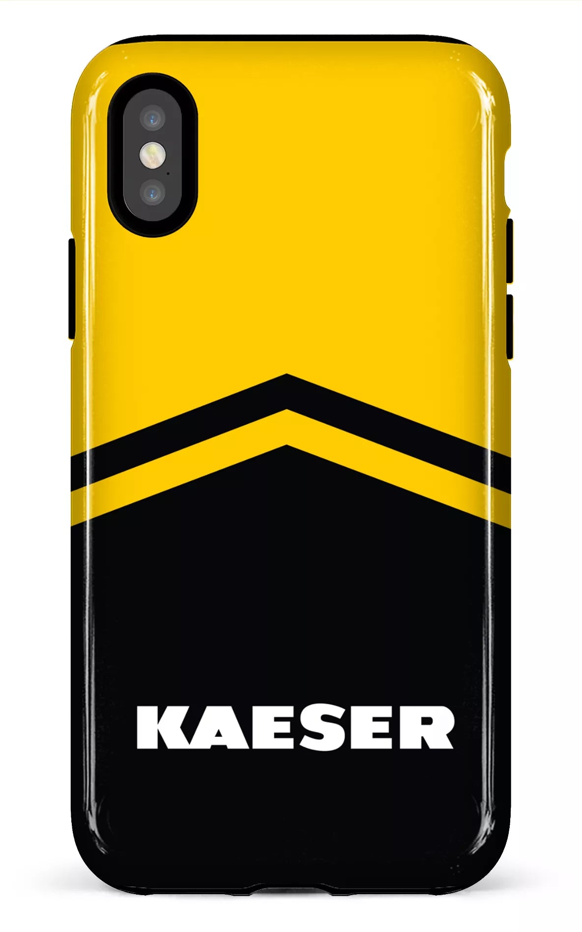 iPhone X/XS Tough Kaeser Noir et Jaune -