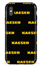 iPhone X/XS Tough Kaeser Pattern Noir -