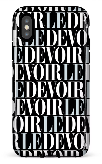 iPhone X/XS Tough Le Devoir — Gros logos -