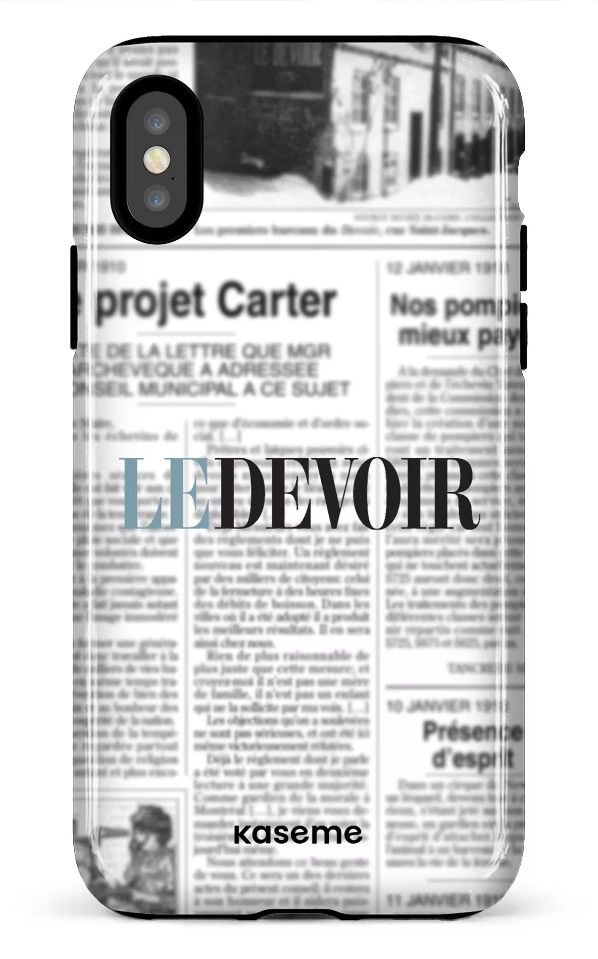 iPhone X/XS Tough Le Devoir Journal -