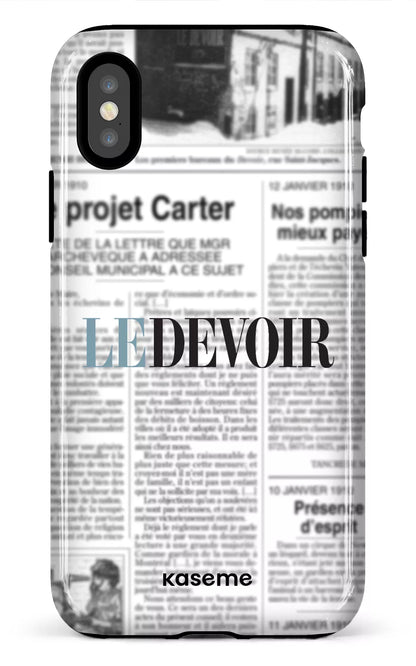 iPhone X/XS Tough Le Devoir Journal -