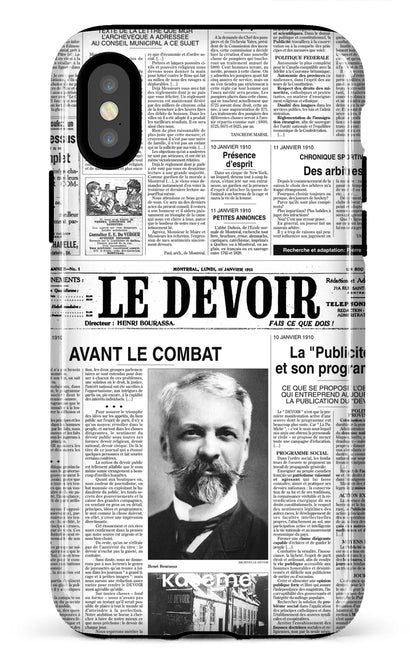 iPhone X/XS Tough Le Devoir — Premier édito -