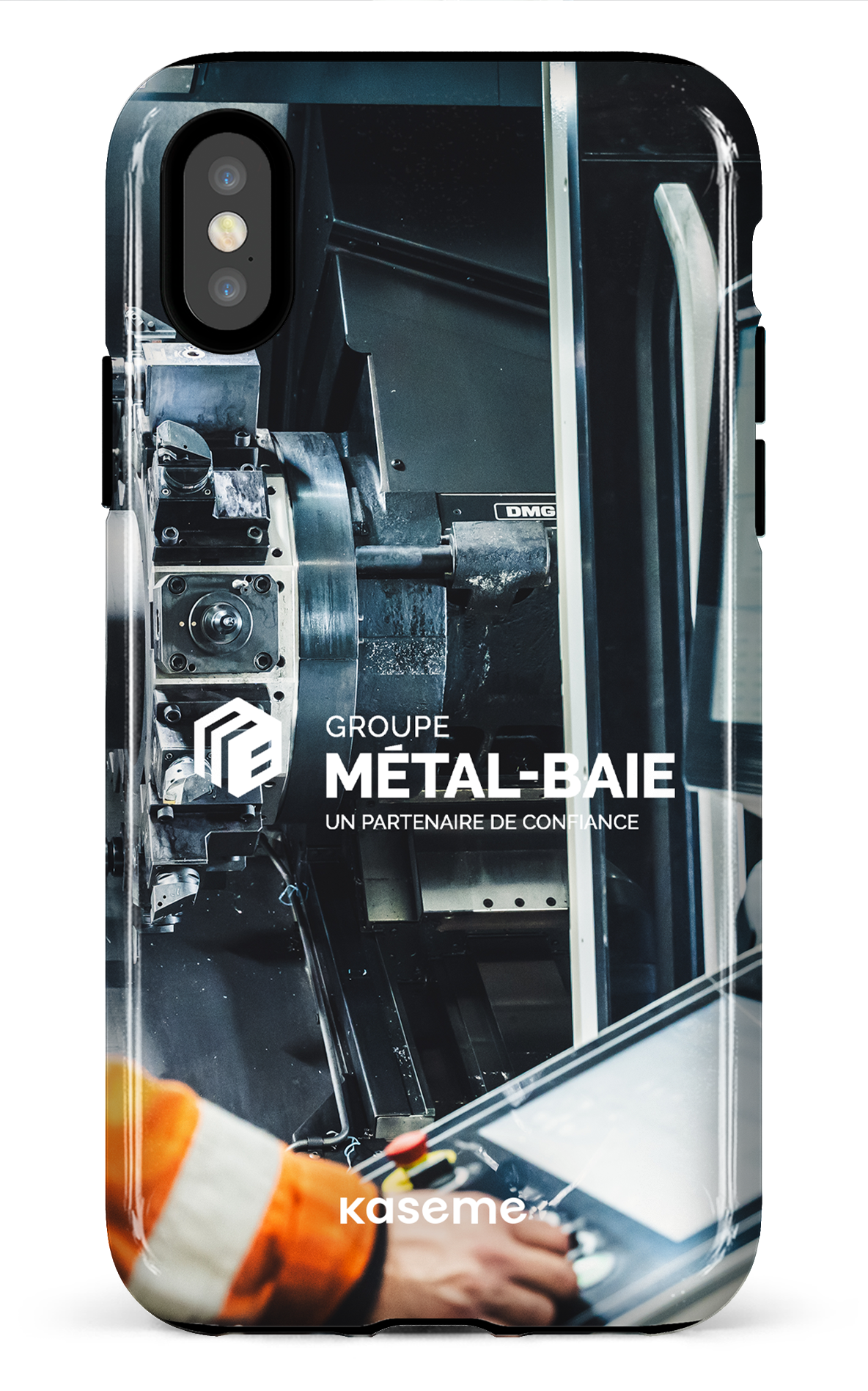 iPhone X/XS Tough Le machinage par Métal-Baie -