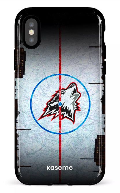 iPhone X/XS Tough Les Huskies Patinoire -