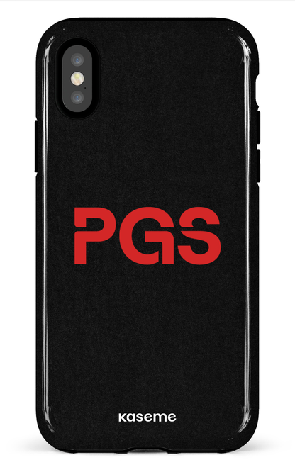 iPhone X/XS Tough PGS Noir&Rouge -