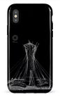 iPhone X/XS Tough Parc Olympique - Croquis Noir -