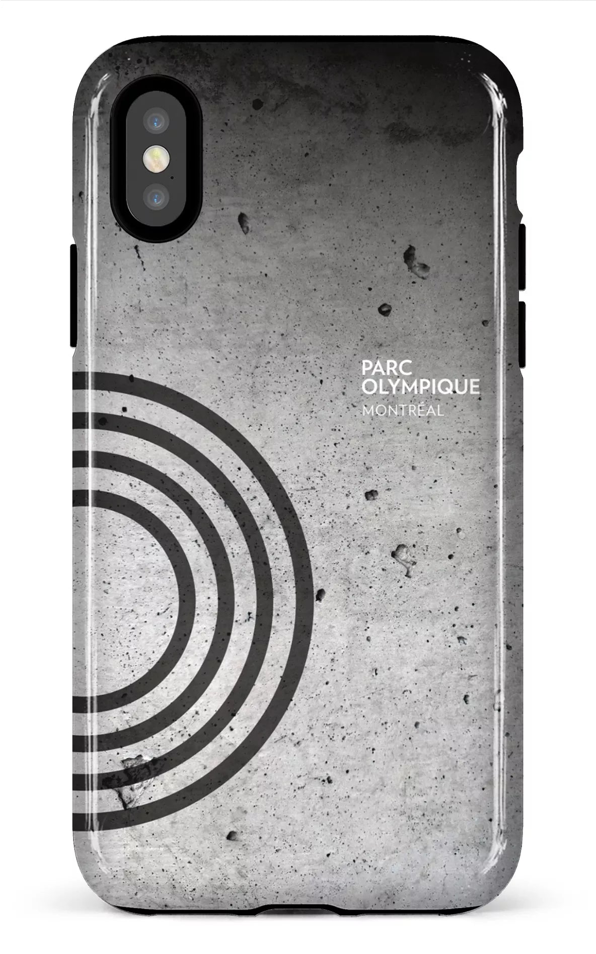 iPhone X/XS Tough Parc Olympique - Texture Béton -