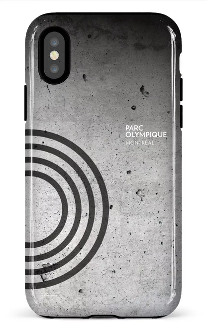 iPhone X/XS Tough Parc Olympique - Texture Béton -