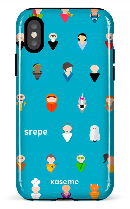 iPhone X/XS Tough Personnages Turquoise -