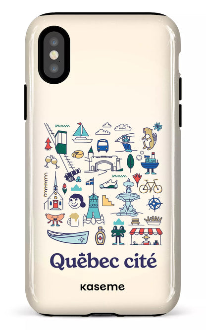 iPhone X/XS Tough Québec illustré -