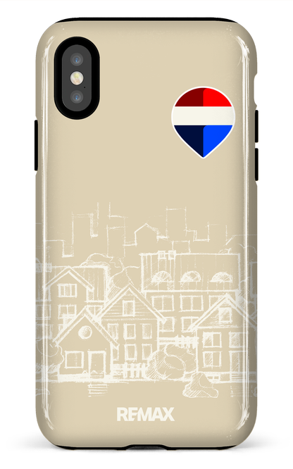 iPhone X/XS Tough Remax Sketch Crème -