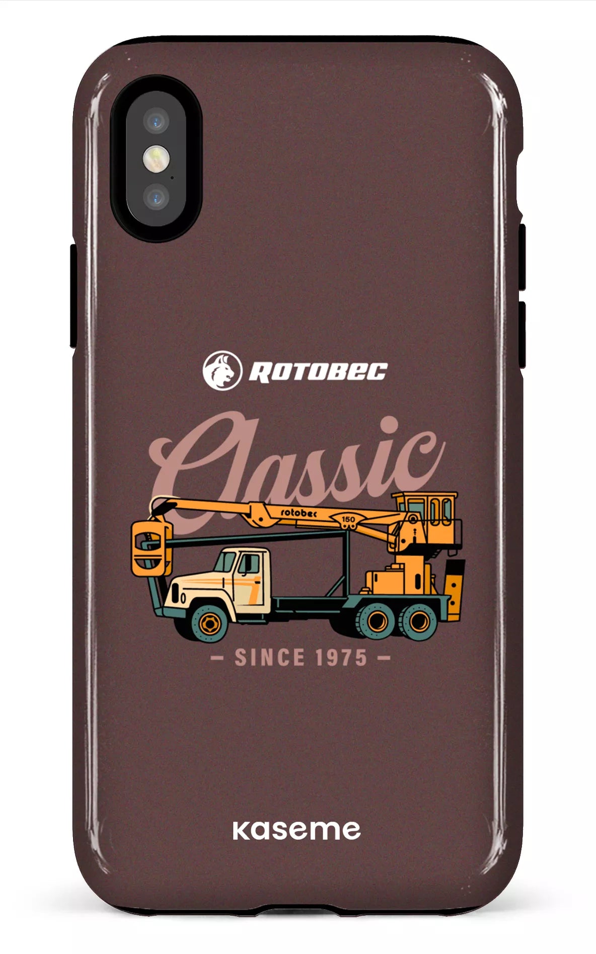 iPhone X/XS Tough Rotobec Brun "Classic" -