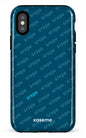 iPhone X/XS Tough SREPE Pattern Bleu x Turquoise -