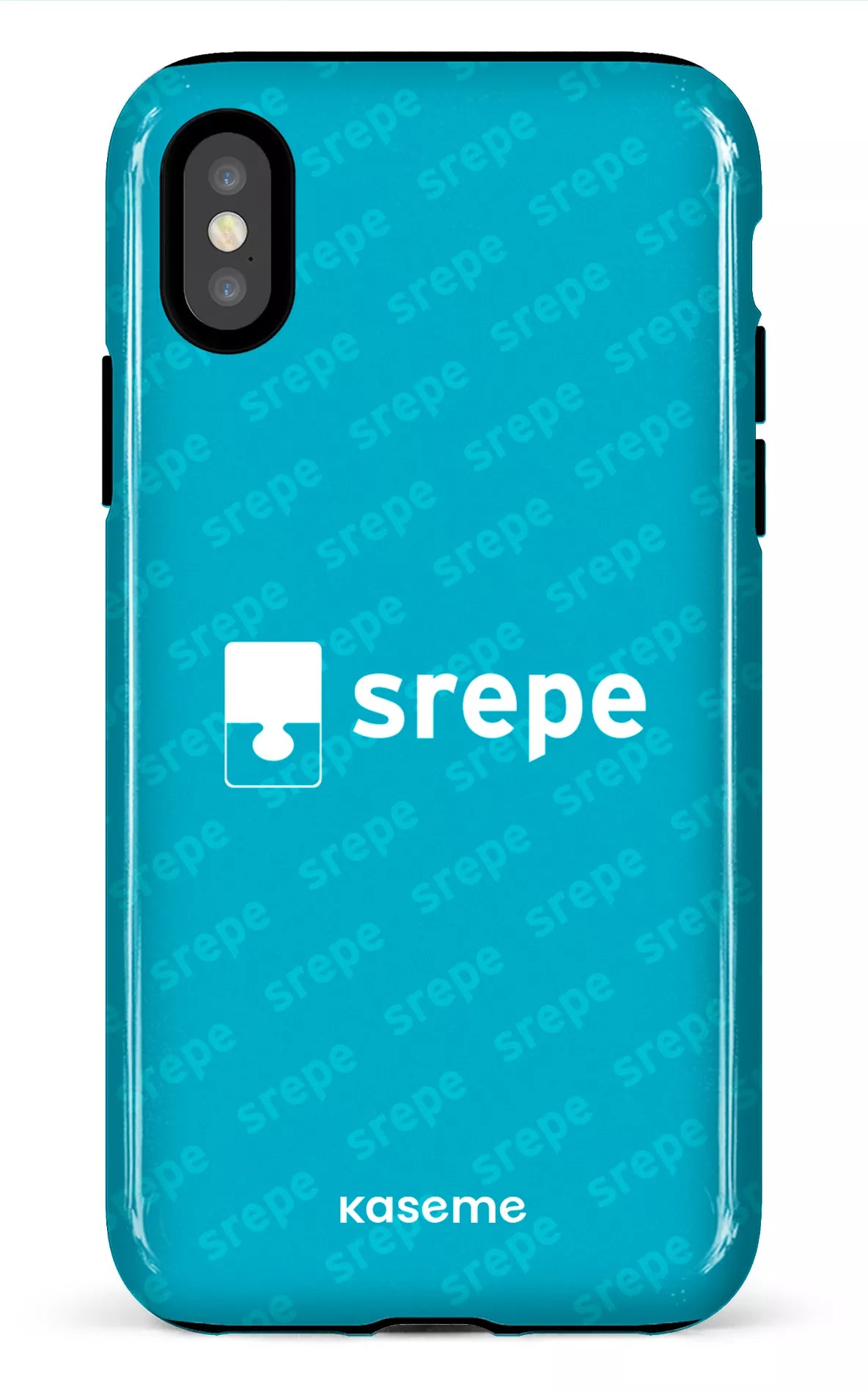 iPhone X/XS Tough SREPE Pattern Turquoise -