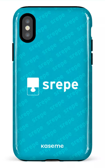 iPhone X/XS Tough SREPE Pattern Turquoise -