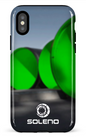 iPhone X/XS Tough Soleno gros tuyaux vert -