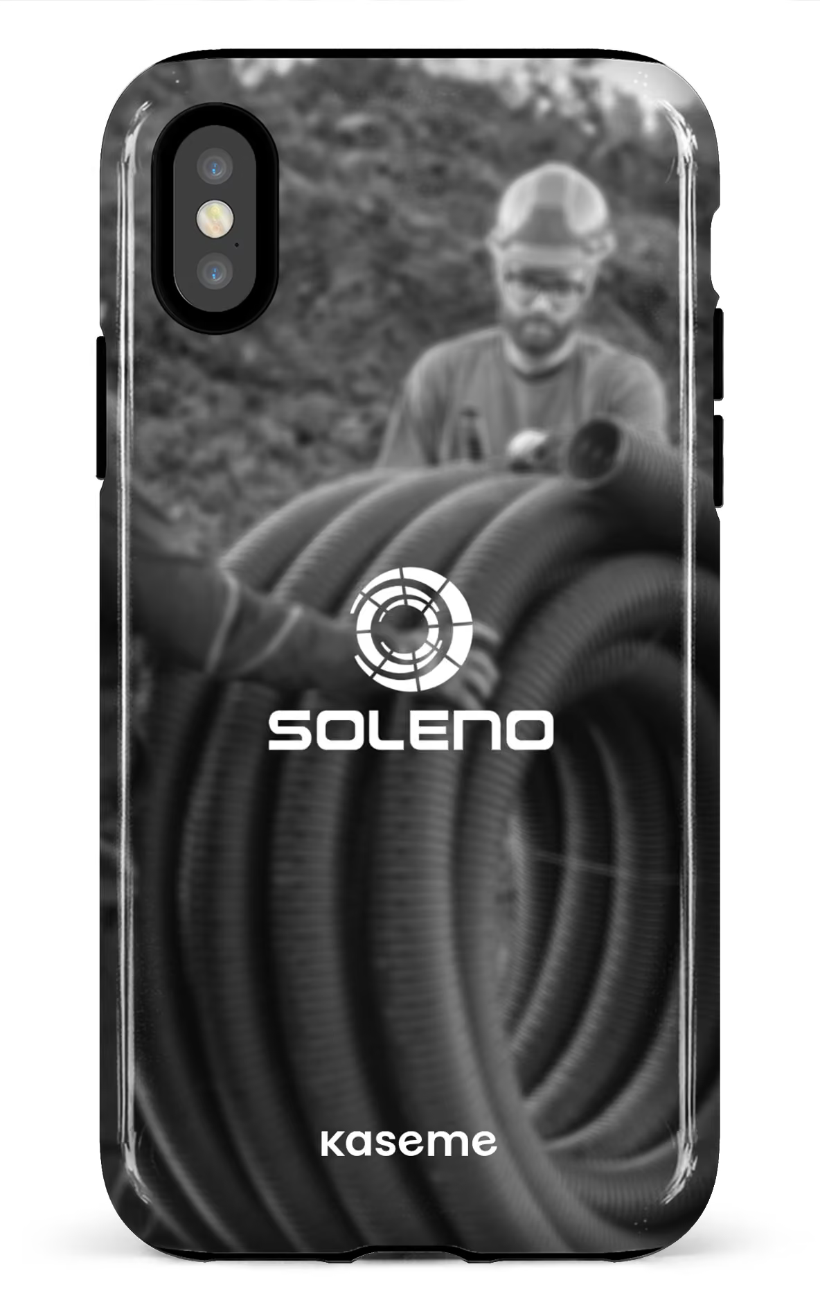 iPhone X/XS Tough Soleno tuyau N&B -