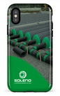 iPhone X/XS Tough Soleno tuyaux vert x vague -
