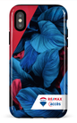 iPhone X/XS Tough Végétation bicolore -
