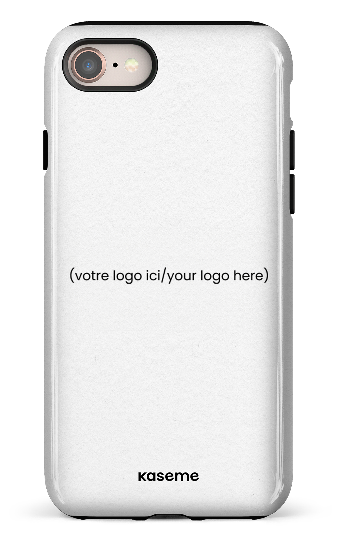 iPhone 7/8 Tough Votre logo ici / Your logo here white -