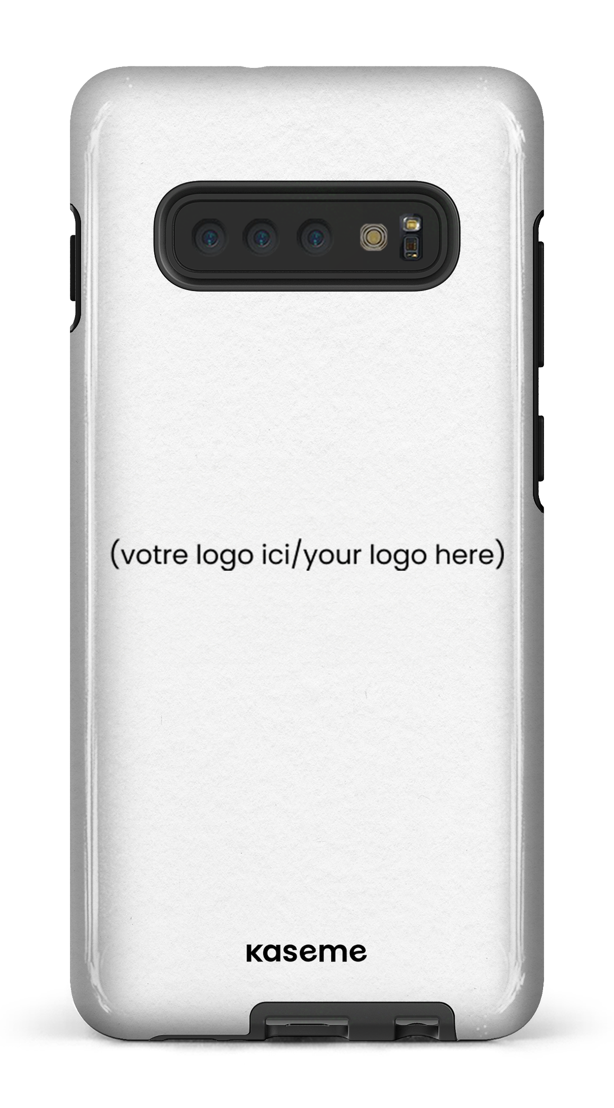 Galaxy S10 Plus Tough Votre logo ici / Your logo here white -