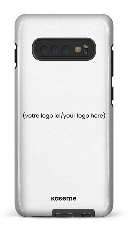 Galaxy S10 Plus Tough Votre logo ici / Your logo here white -