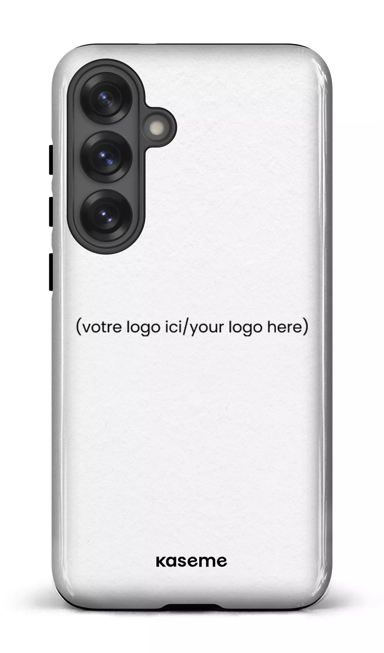 Galaxy S25 Plus Tough (Gloss) Votre logo ici / Your logo here white -