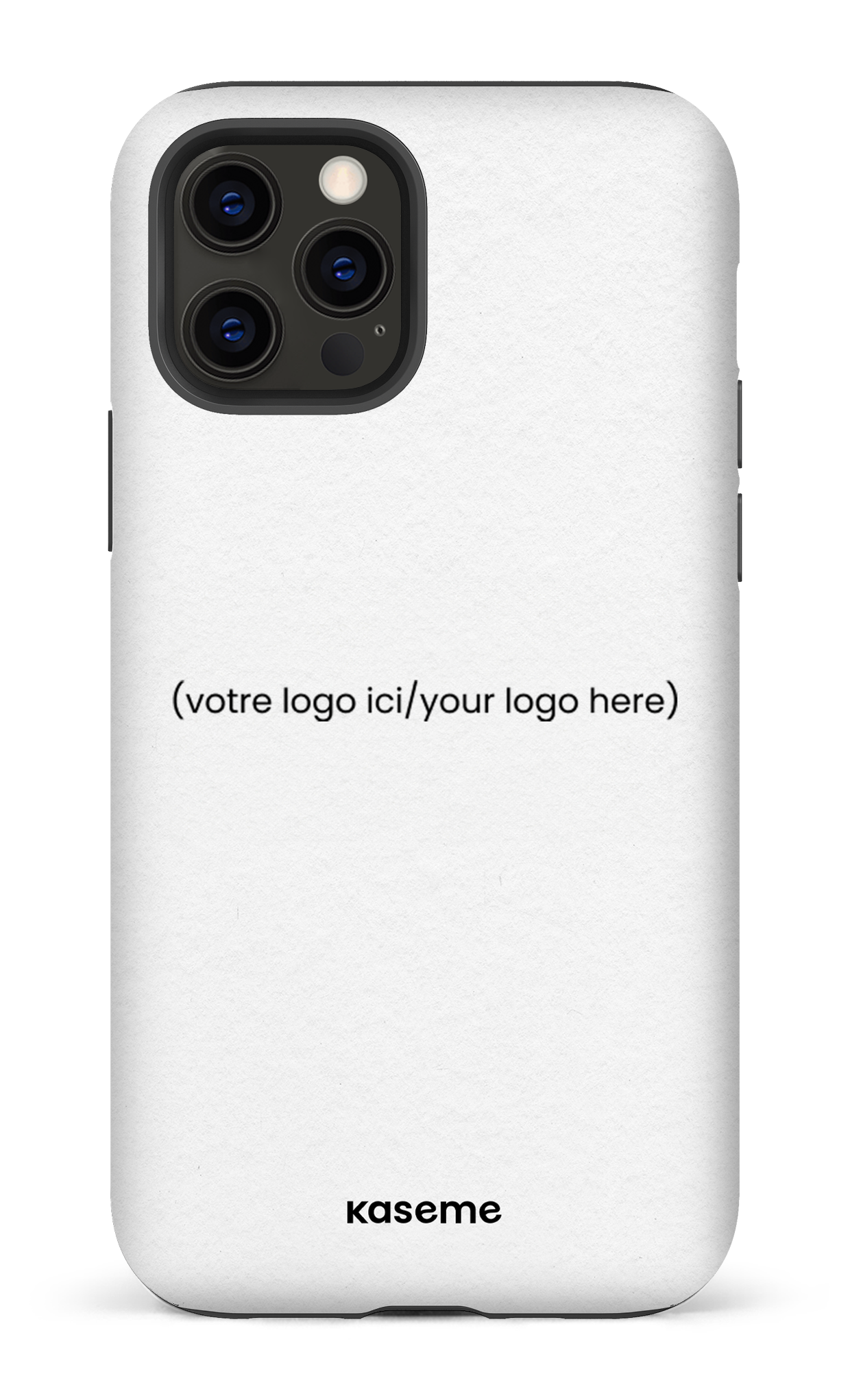 iPhone 12 Pro Tough Matte Votre logo ici / Your logo here white -