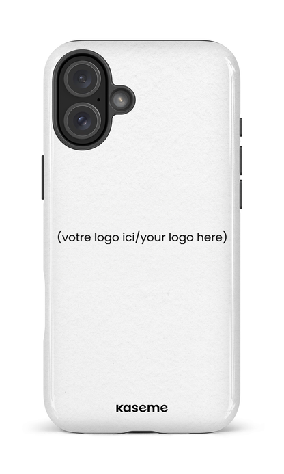 iPhone 16 Plus Impact Case Votre logo ici / Your logo here white -