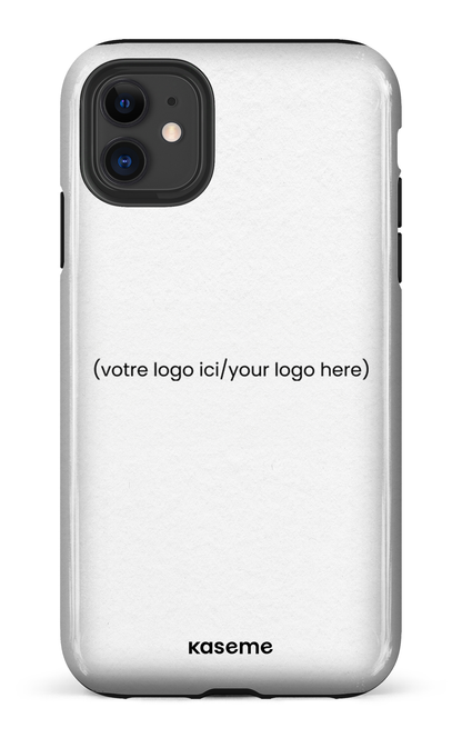 iPhone 11 Tough Votre logo ici / Your logo here white -