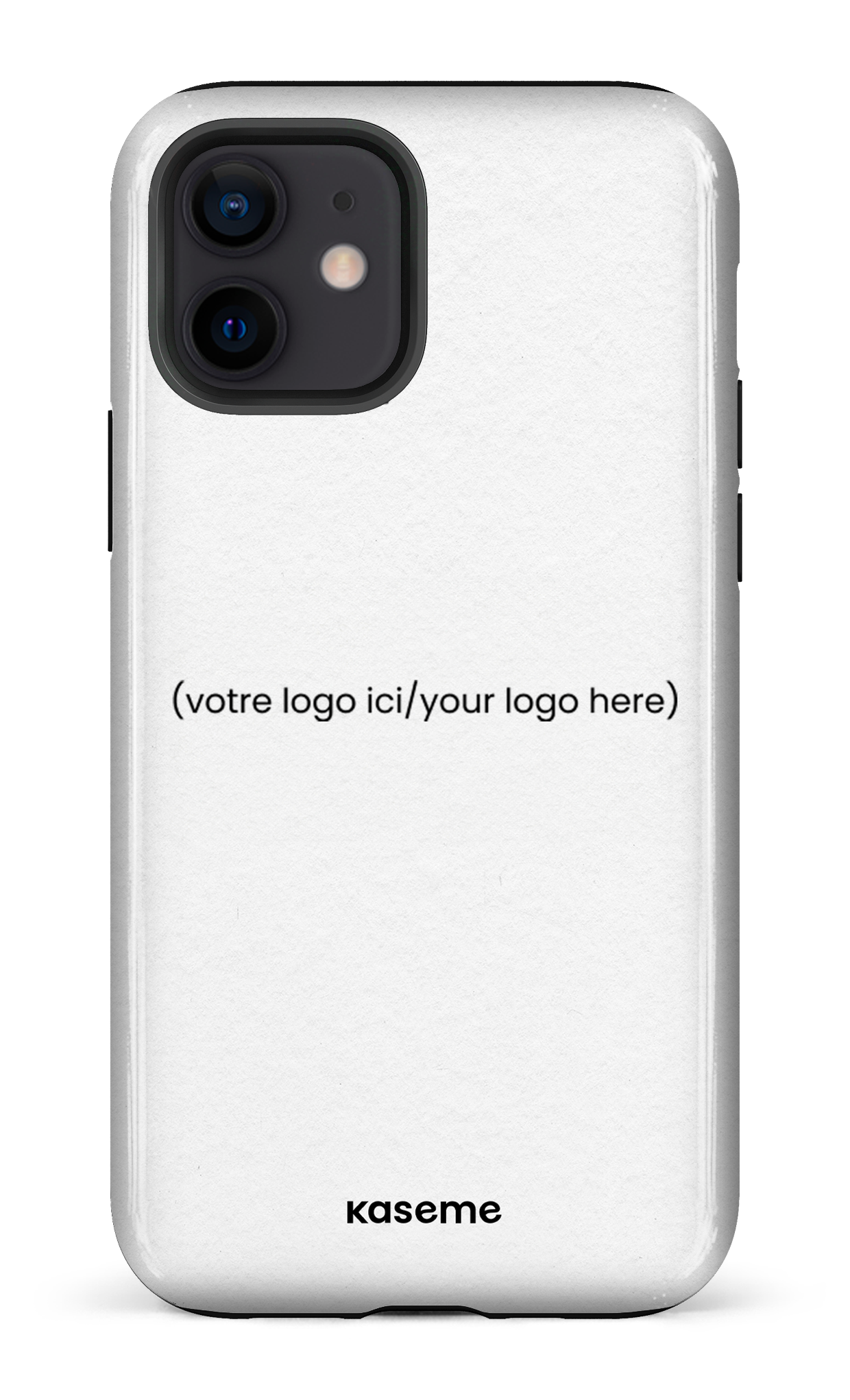 iPhone 12 Tough Votre logo ici / Your logo here white -