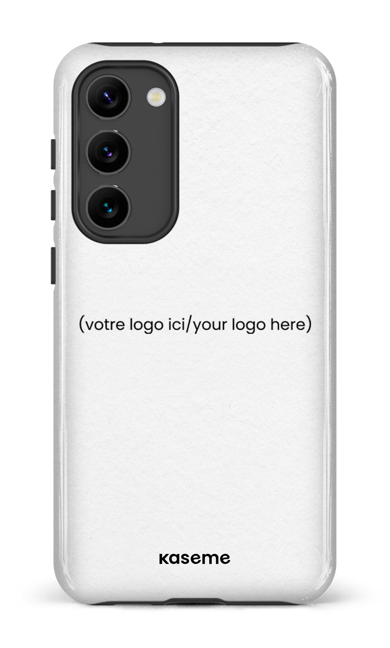 Galaxy S23 Plus Tough Gloss Votre logo ici / Your logo here white -
