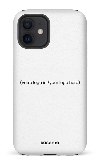iPhone 12 Tough Matte Votre logo ici / Your logo here white -