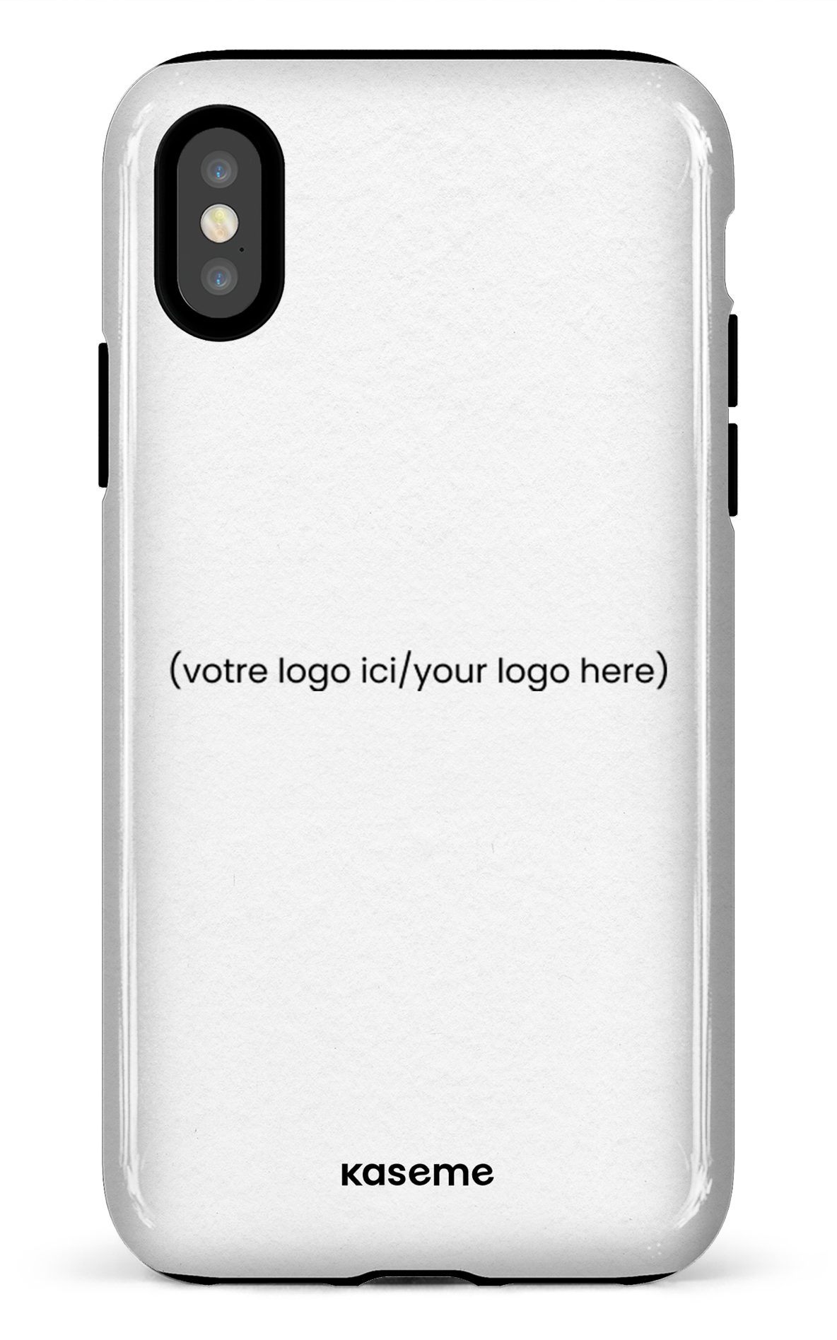 iPhone X/XS Tough Votre logo ici / Your logo here white -